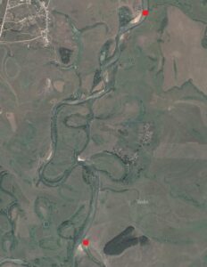 картинка схема сплава на лодке по реке Мокша